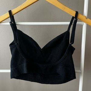 Anthropologie black bra top